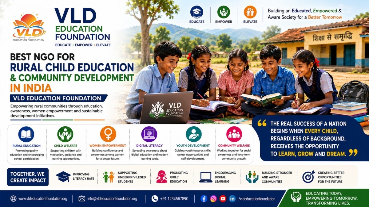 Best NGO for Rural Child Education & Community Development in India – VLD Education Foundation