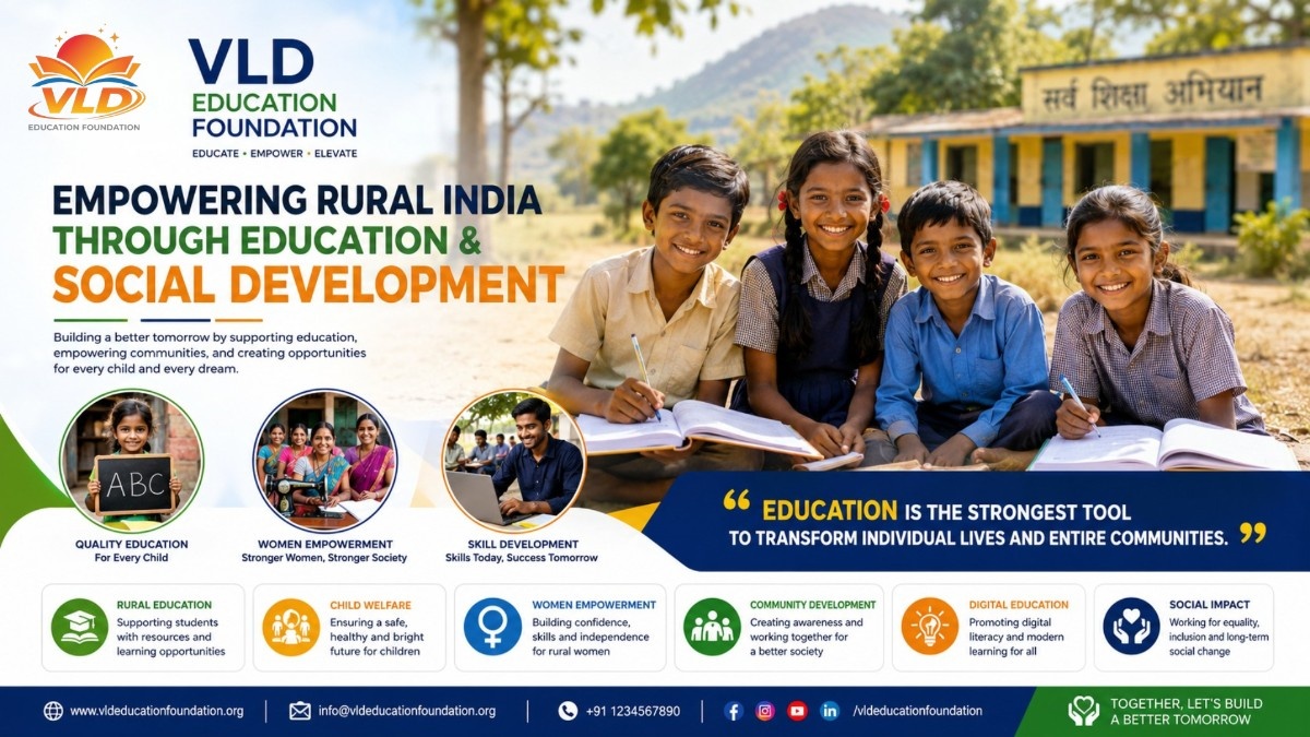 महाराष्ट्रातील ग्रामीण शिक्षण आणि सामाजिक विकासासाठी सर्वोत्तम NGO – VLD Education Foundation