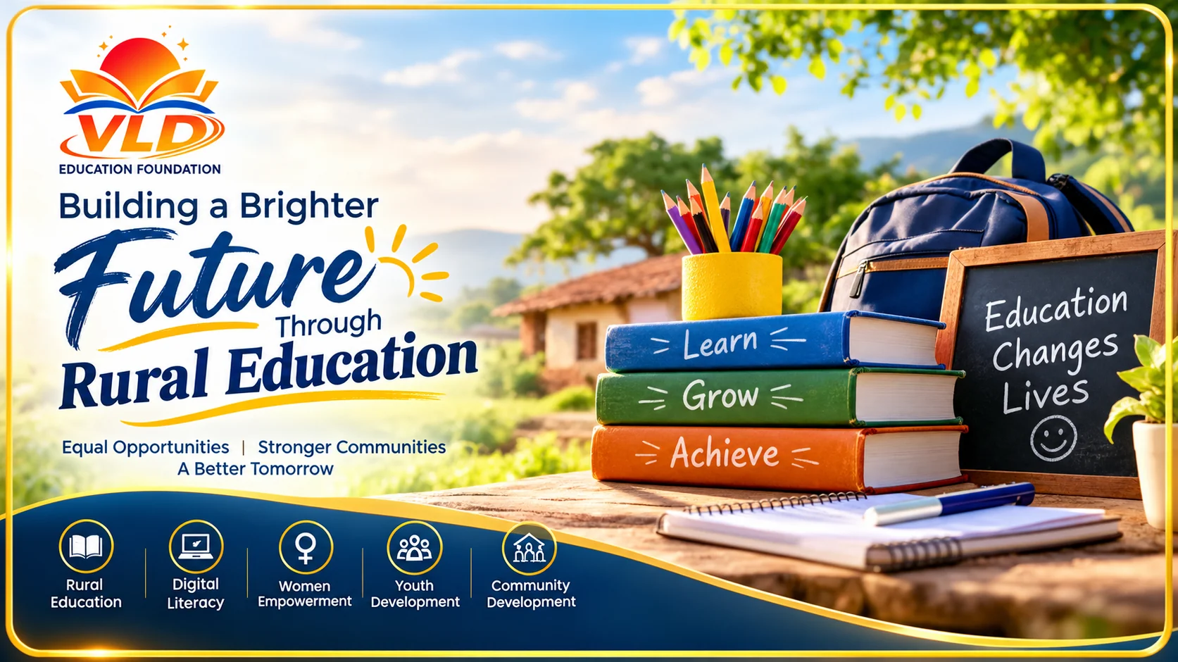 भारतातील ग्रामीण शिक्षणासाठी NGO: VLD Education Foundation ची दिशा