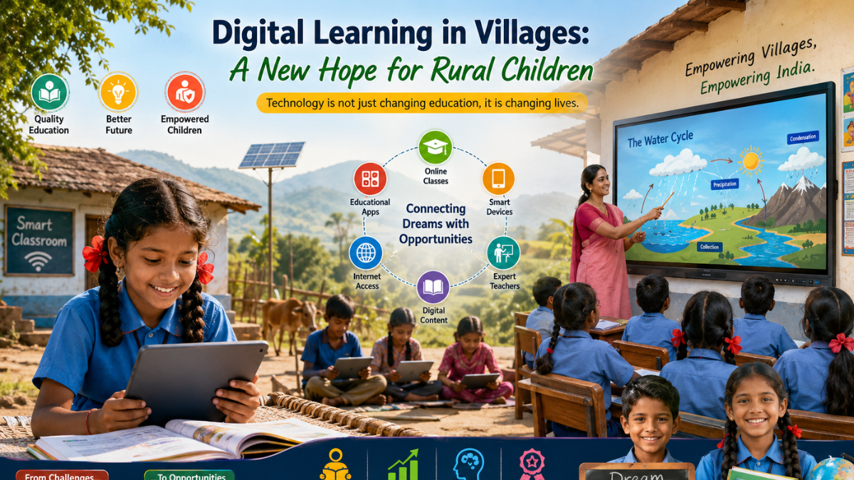 🌍 Digital Learning in Villages: A New Hope for Rural Children 📚💡