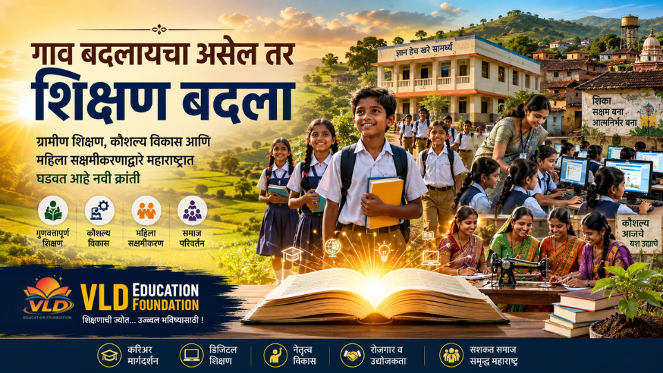 गाव बदलायचा असेल तर शिक्षण बदला: महाराष्ट्राच्या ग्रामीण भागात VLD Education Foundation घडवत आहे नवी क्रांती