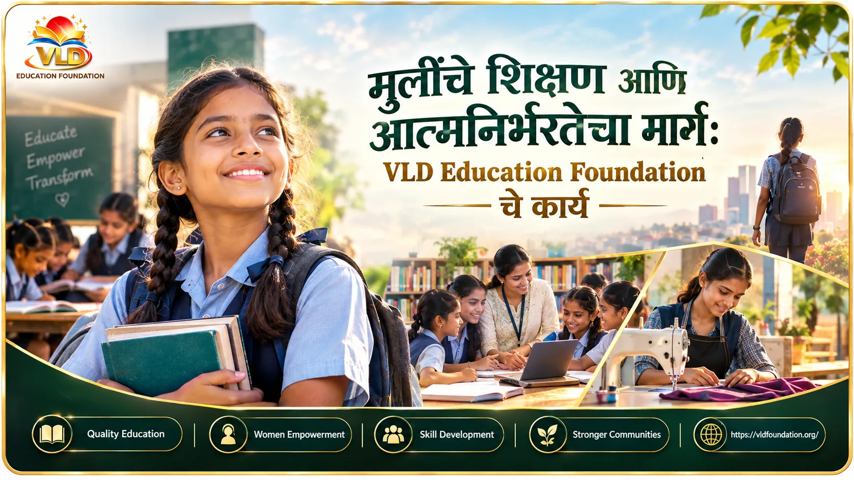 मुलींचे शिक्षण आणि आत्मनिर्भरतेचा मार्ग: VLD Education Foundation चे कार्य