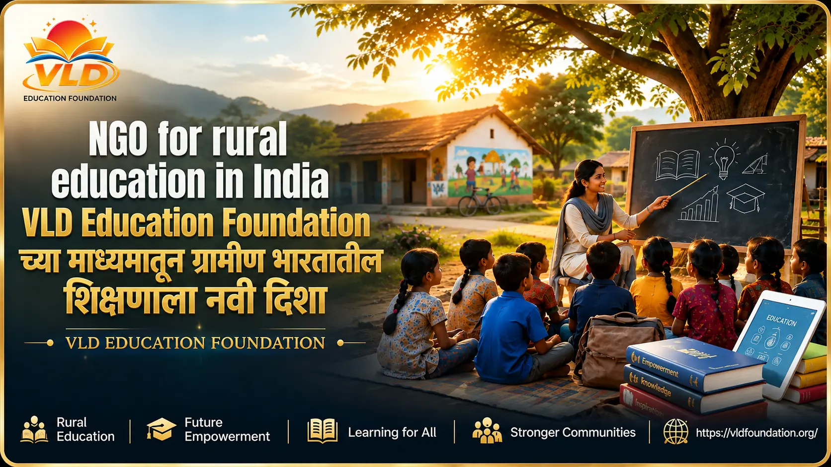 NGO for rural education in India VLD Education Foundation च्या माध्यमातून ग्रामीण भारतातील शिक्षणाला नवी दिशा