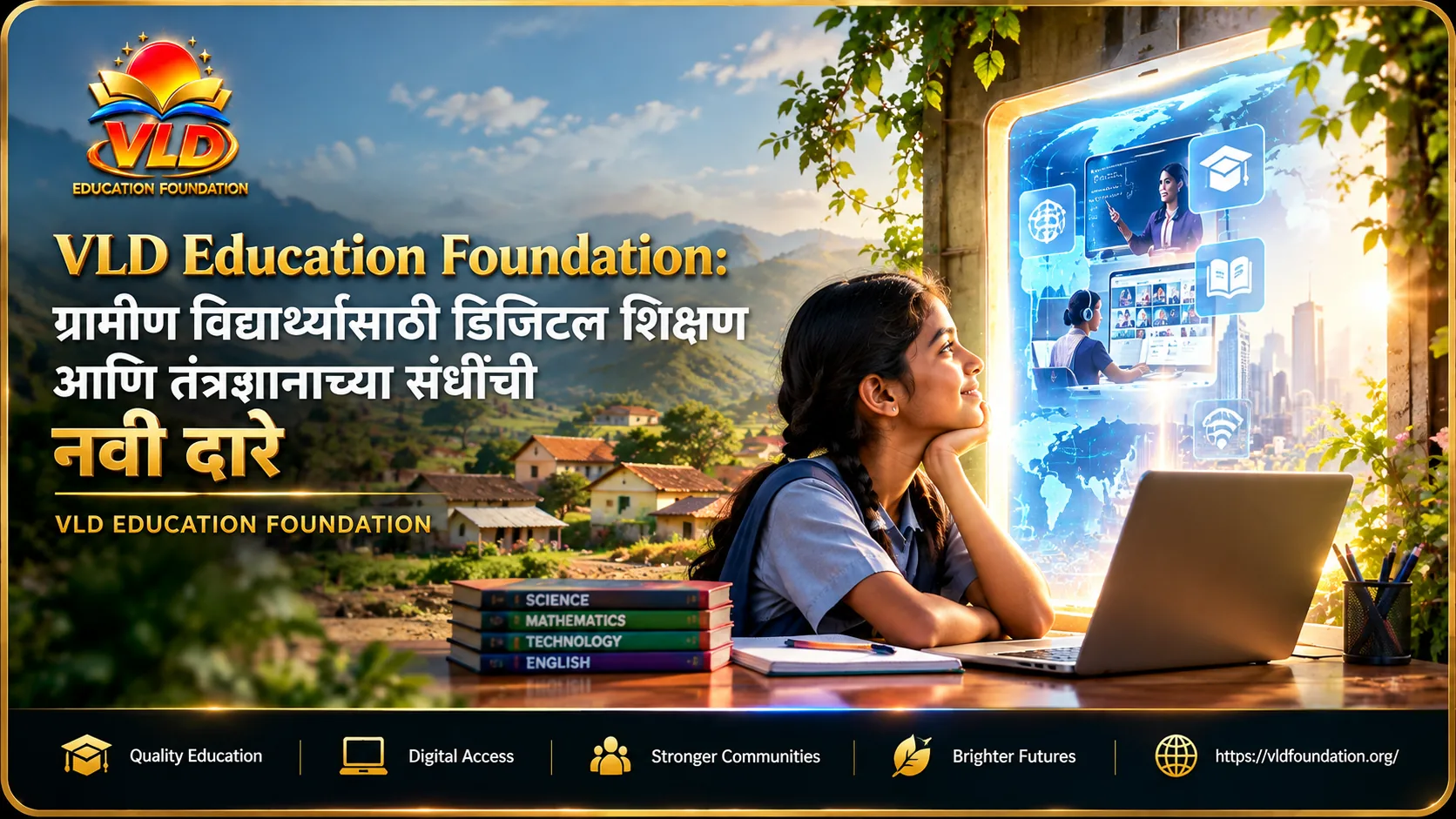 VLD Education Foundation: ग्रामीण विद्यार्थ्यांसाठी डिजिटल शिक्षण आणि तंत्रज्ञानाच्या संधींची नवी दारे