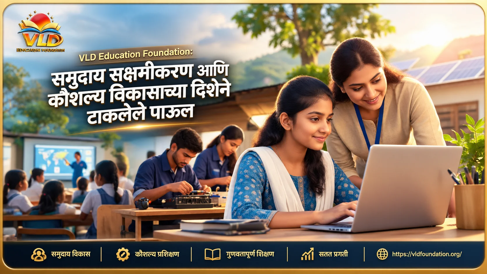 VLD Education Foundation: ग्रामीण विद्यार्थ्यांसाठी डिजिटल शिक्षण आणि तंत्रज्ञानाच्या संधींची नवी दारे