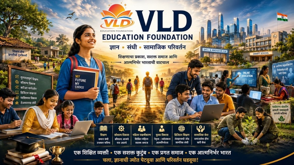 VLD Education Foundation : ज्ञान, संधी आणि सामाजिक परिवर्तनाचा विश्वासार्ह सेतू