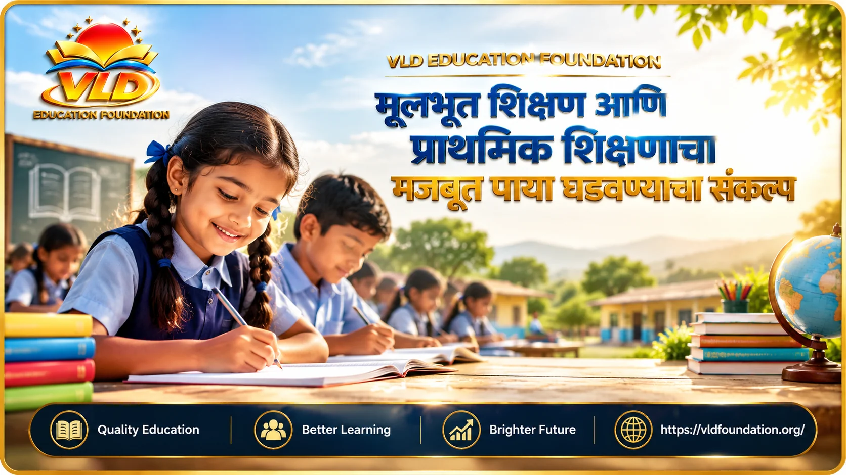 VLD Education Foundation: मूलभूत शिक्षण आणि प्राथमिक शिक्षणाचा मजबूत पाया घडवण्याचा संकल्प